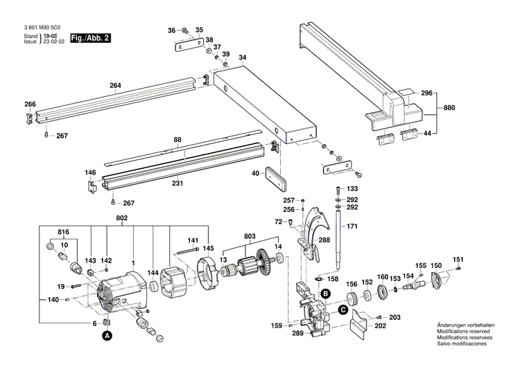 New Genuine Bosch 1619PA5150 Power supply cord