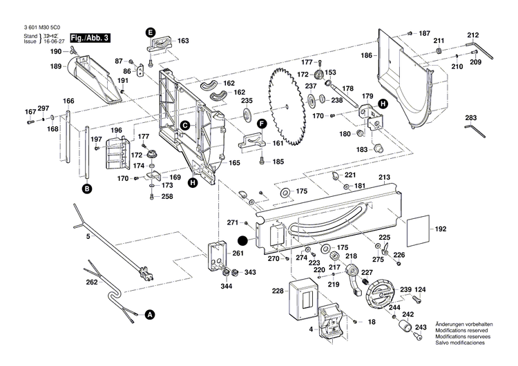 New Genuine Bosch 1619PA5150 Power supply cord