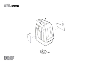 New Genuine Bosch 1619PA5327 Battery Cover