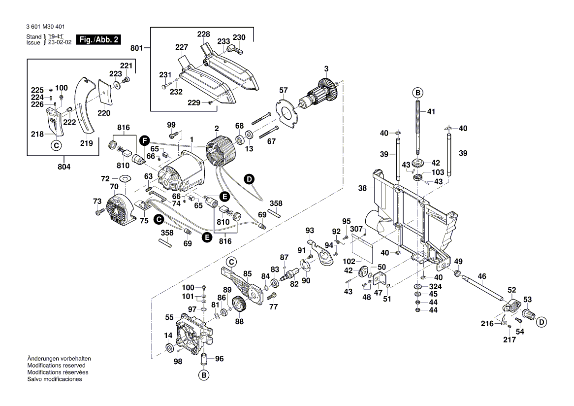 New Genuine Bosch 1619PA5589 Motor Housing