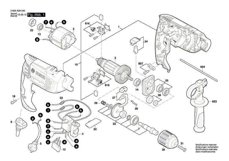 New Genuine Bosch 1619PA6066 Bearing Bracket