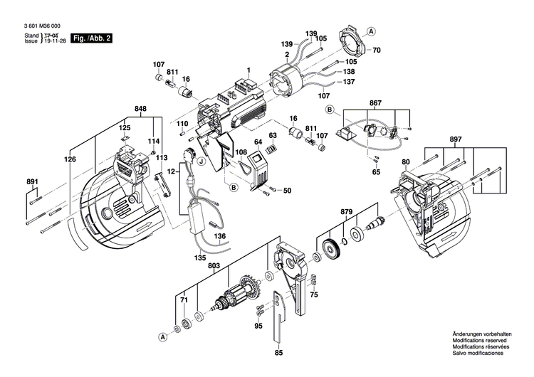 New Genuine Bosch 1619PA6425 Switch