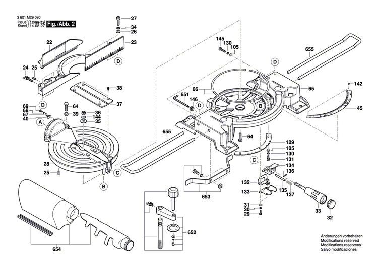 New Genuine Bosch 1619PA6950 Protective Cover
