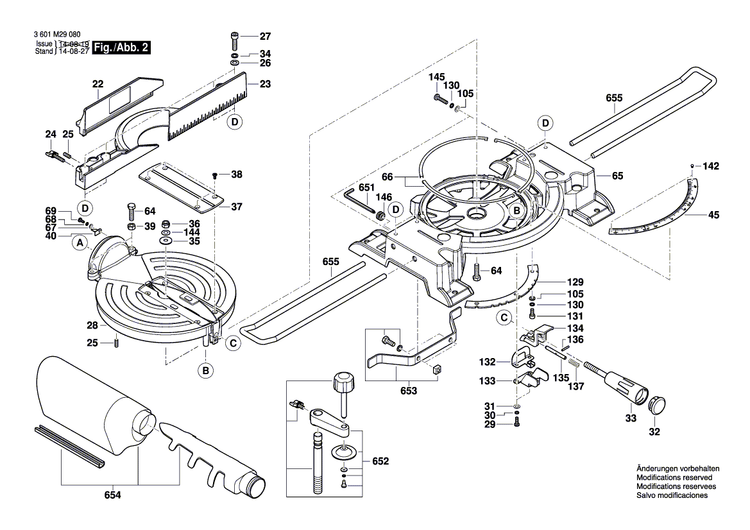 New Genuine Bosch 1619PA7010 Positioning Pin
