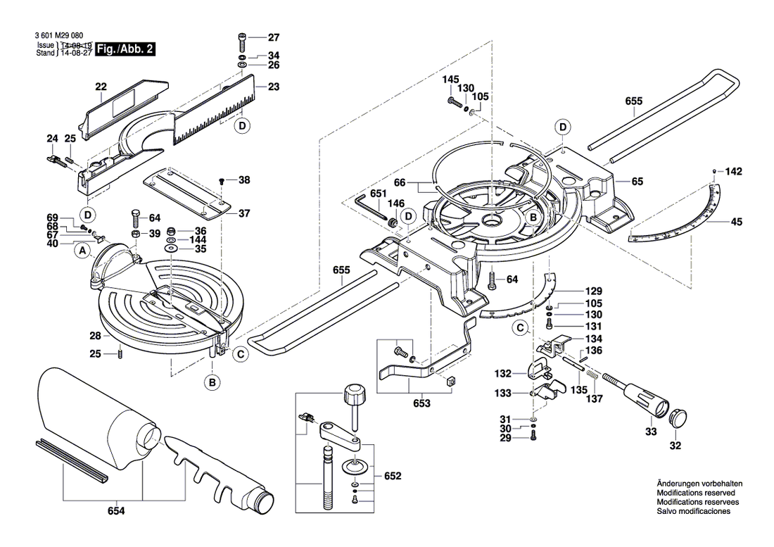 New Genuine Bosch 1619PA7022 Parallel Key