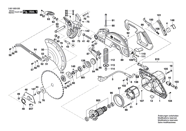 New Genuine Bosch 1619PA7030 Spacer