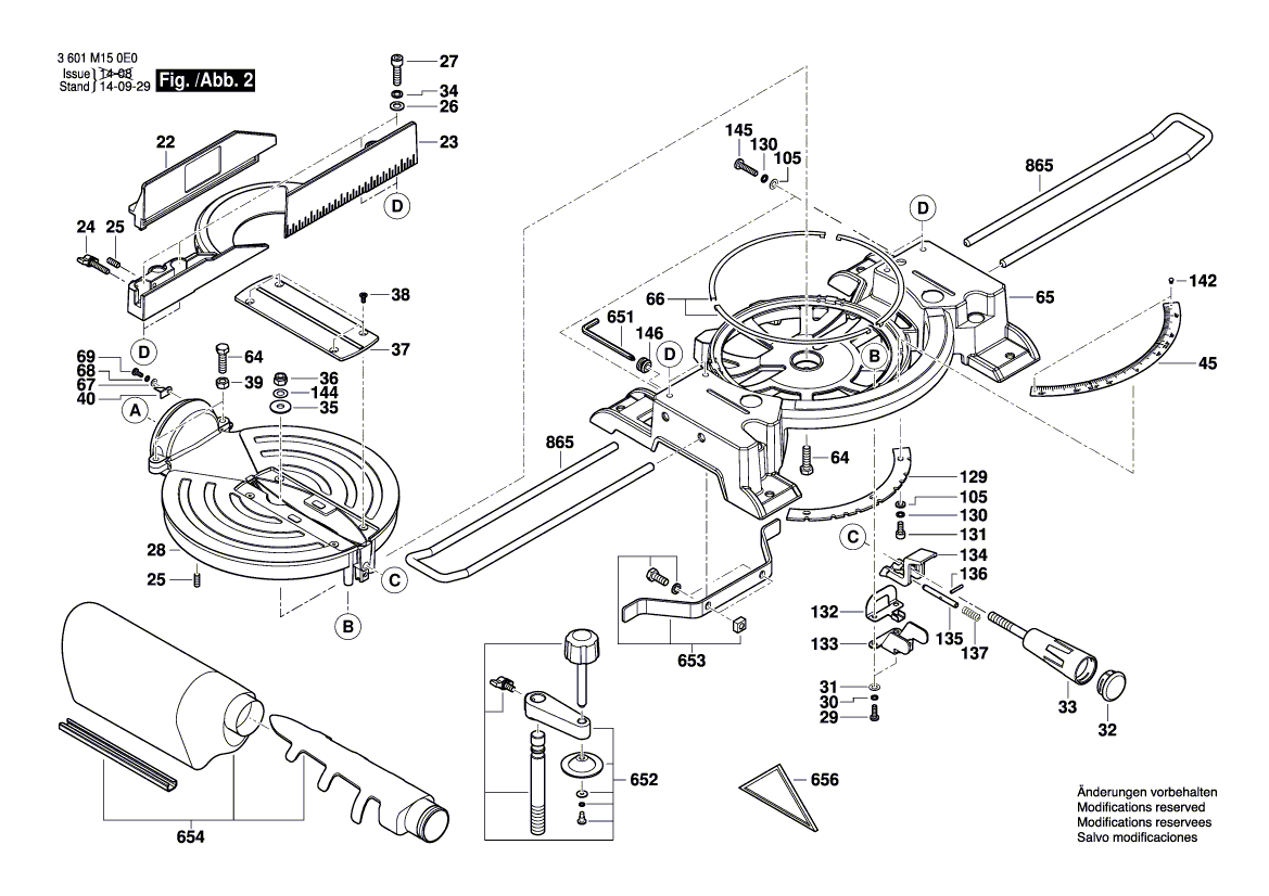 New Genuine Bosch 1619PA7077 Power supply cord