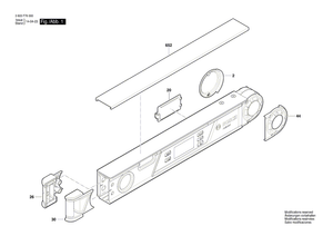 New Genuine Bosch 1619PA7115 Battery Case Cover