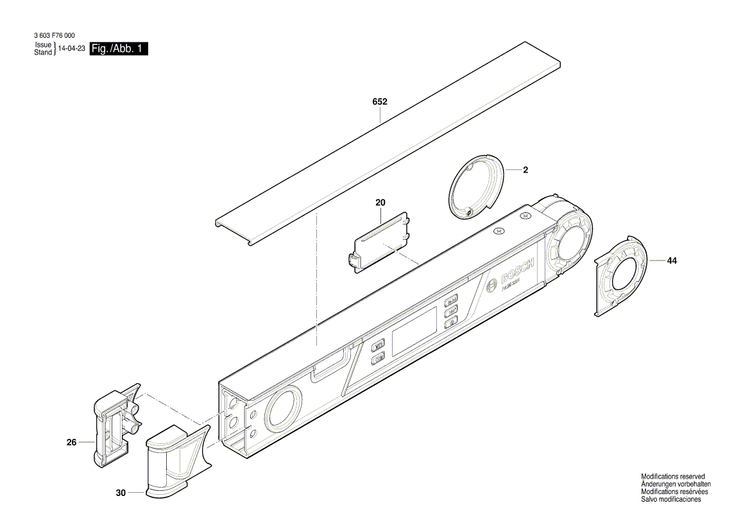 New Genuine Bosch 1619PA7121 Cover