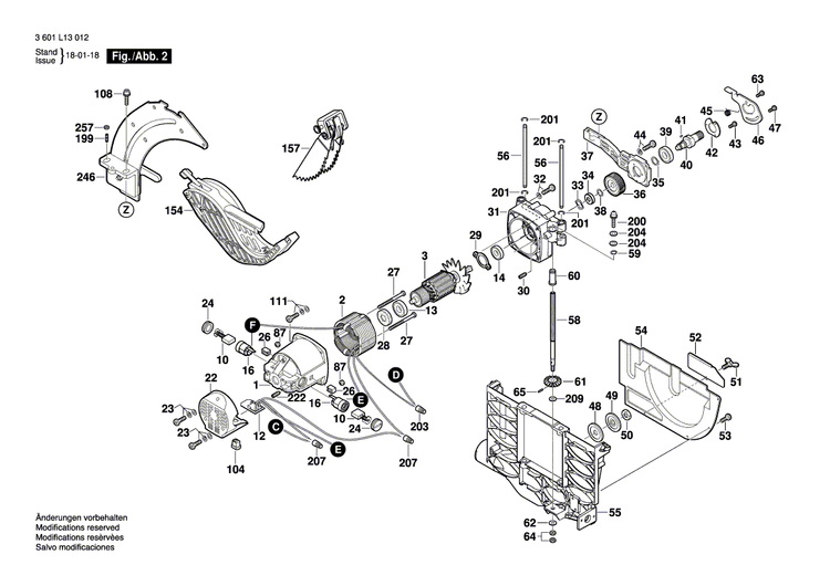 New Genuine Bosch 1619PA7214 Lever