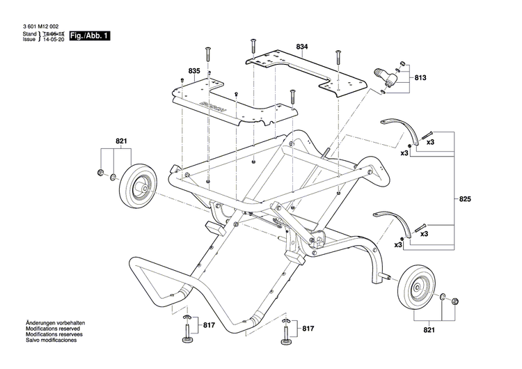 New Genuine Bosch 1619PA7215 Supporting foot