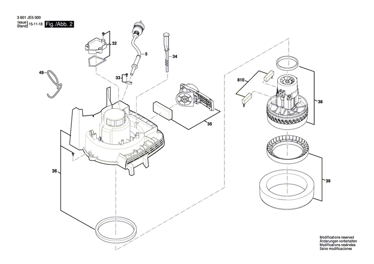 New Genuine Bosch 1619PA7281 Hood