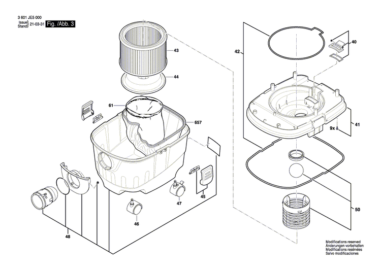 New Genuine Bosch 1619PA7281 Hood