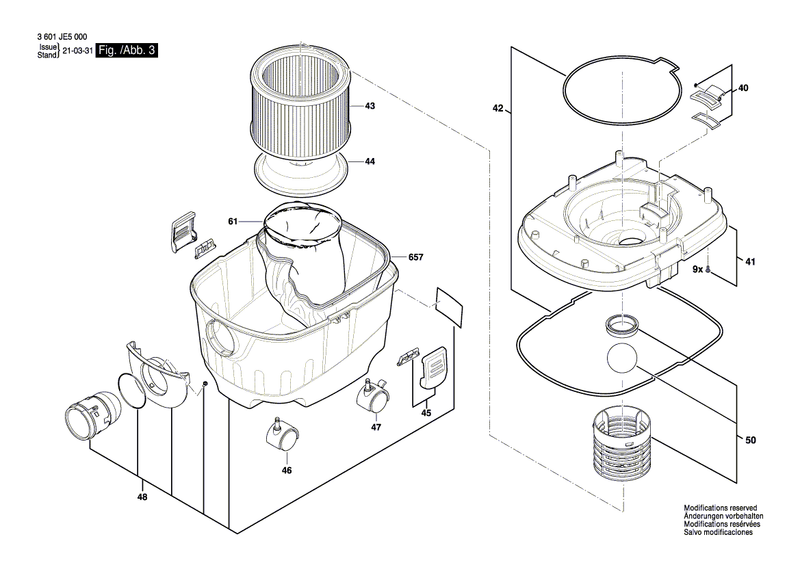 New Genuine Bosch 1619PA7289 Switch Kit