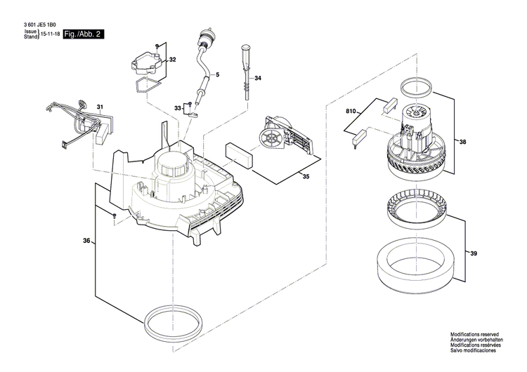 New Genuine Bosch 1619PA7304 Clamping Piece