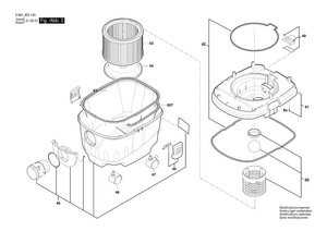 New Genuine Bosch 1619PA7307 Motor Housing