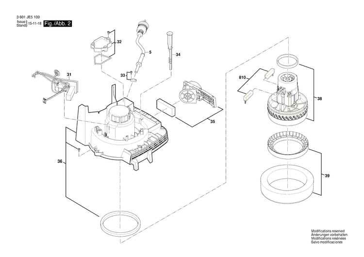 New Genuine Bosch 1619PA7313 Housing