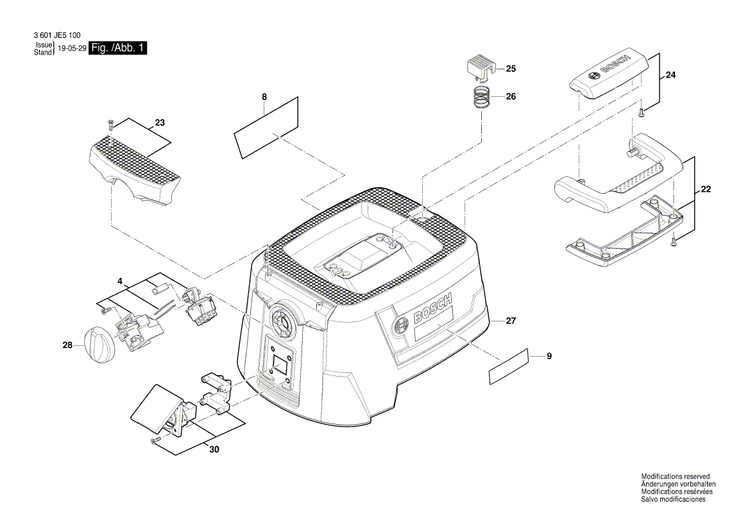 New Genuine Bosch 1619PA7328 Crevice Nozzle