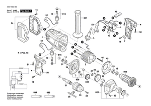 New Genuine Bosch 1619PA7814 Motor Housing