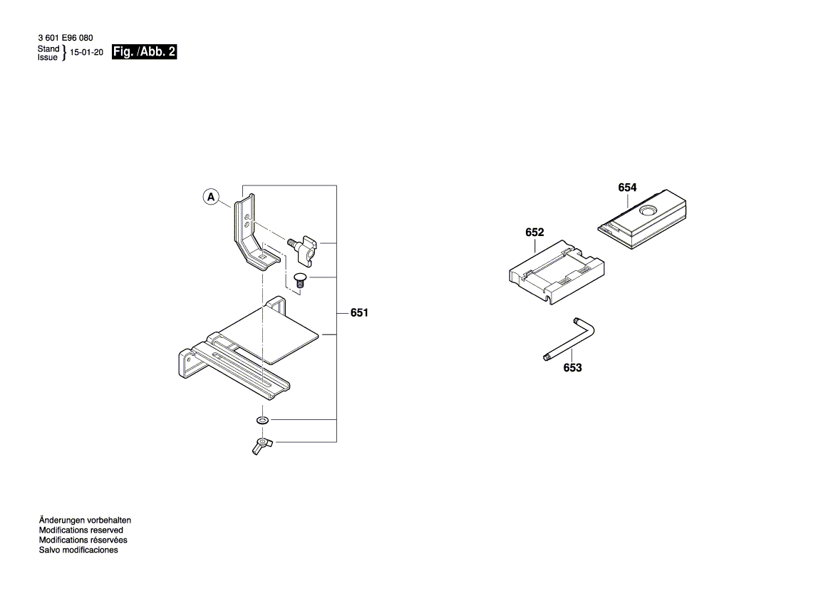 New Genuine Bosch 1619PA7982 Clamping Piece