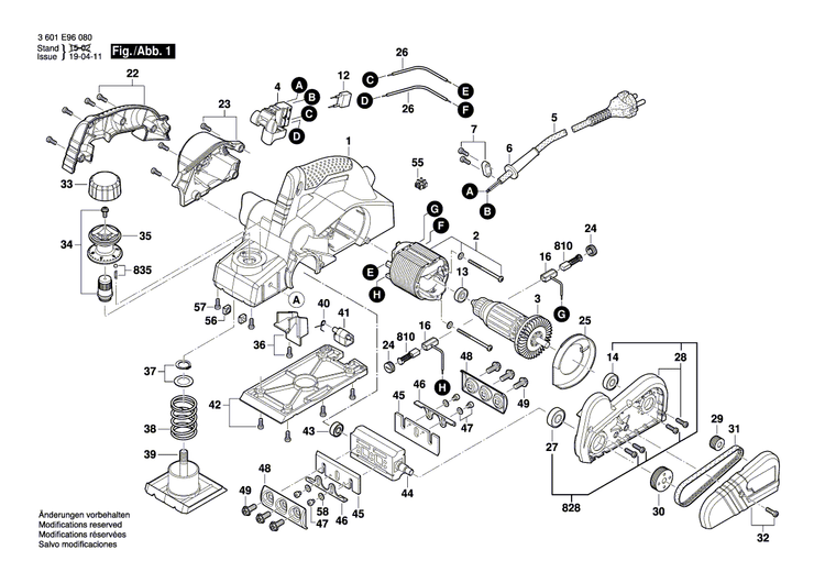 New Genuine Bosch 1619PA7982 Clamping Piece