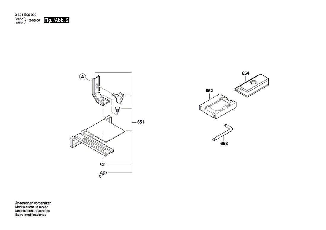 New Genuine Bosch 1619PA8020 Guide Bracket