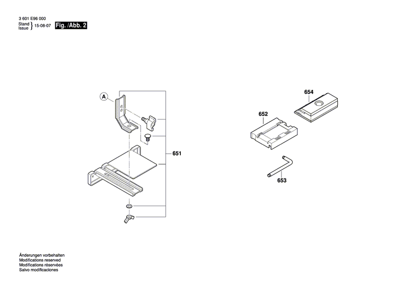 New Genuine Bosch 1619PA8020 Guide Bracket