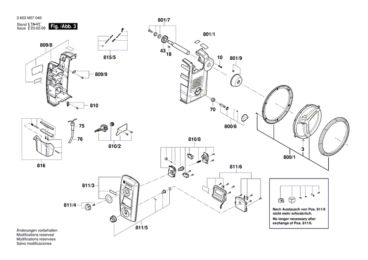 New Genuine Bosch 1619PA8308 Protective Shield