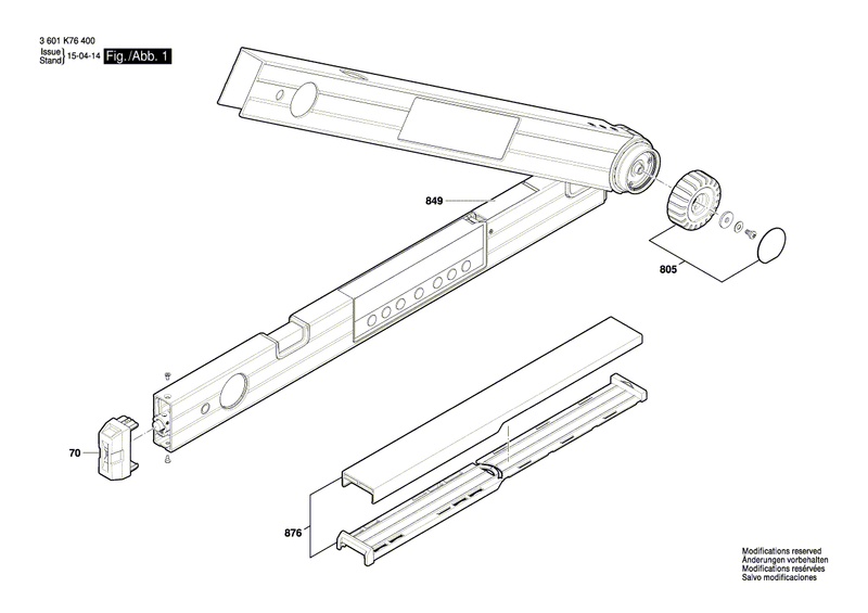 New Genuine Bosch 1619PA8574 End cap