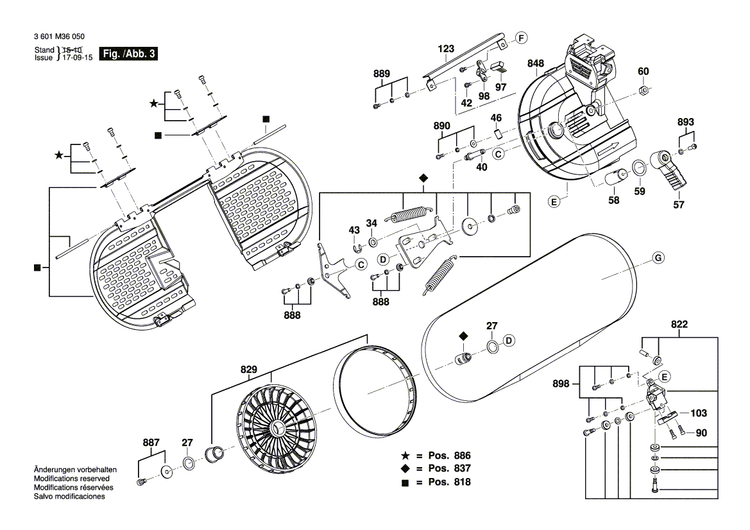 New Genuine Bosch 1619PA8726 Power supply cord