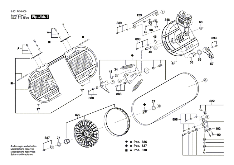 New Genuine Bosch 1619PA8777 Pan head screw