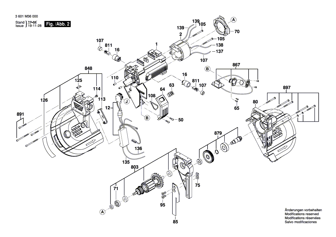 New Genuine Bosch 1619PA8813 Protective Cover