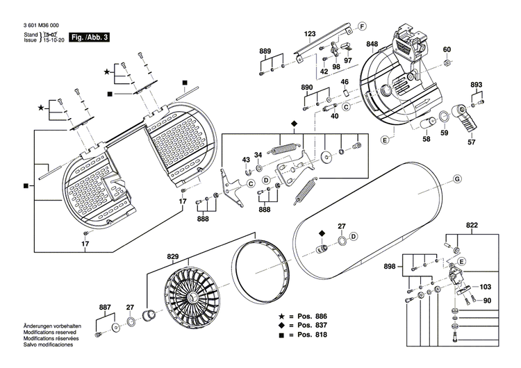 New Genuine Bosch 1619PA8841 Lock Screw
