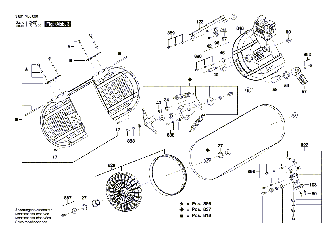 New Genuine Bosch 1619PA8843 Safety Plate