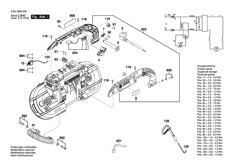 New Genuine Bosch 1619PA8867 Connecting Cable