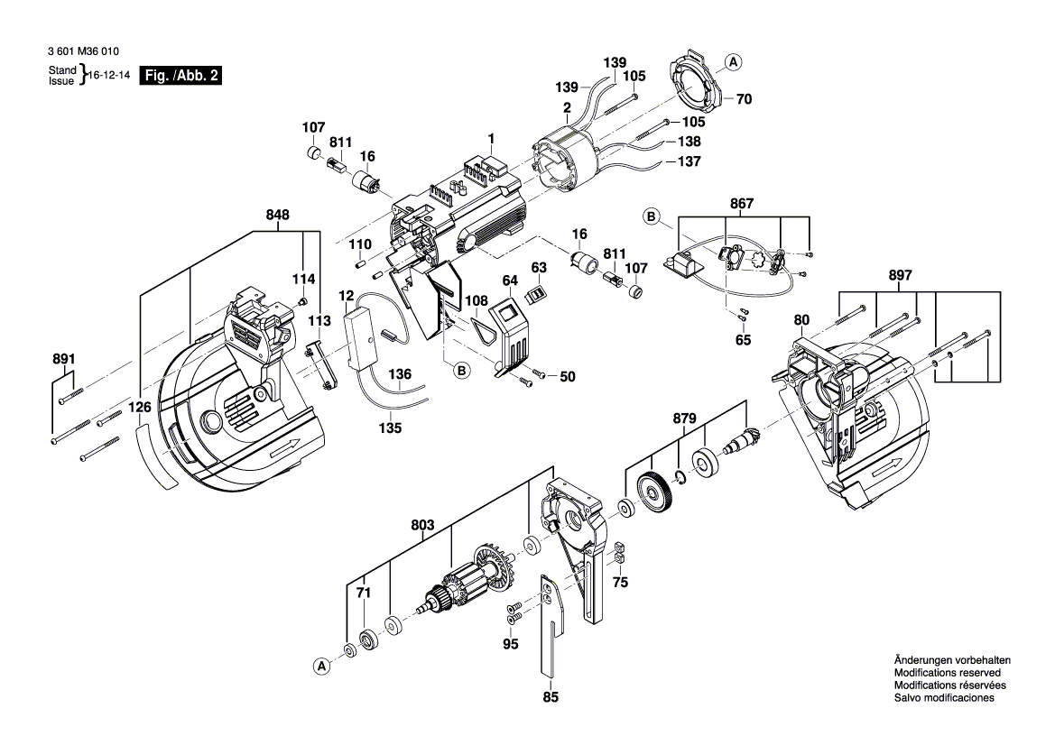New Genuine Bosch 1619PA8871 Armature set