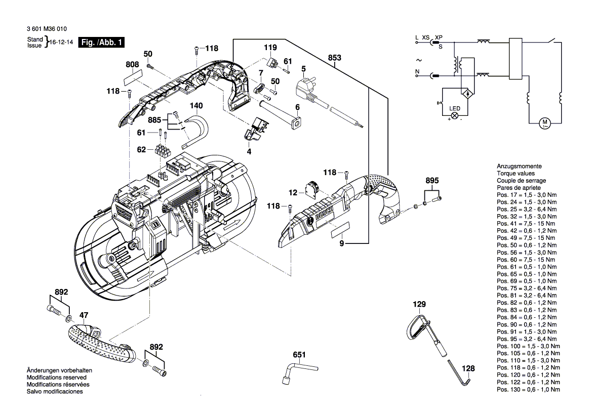 New Genuine Bosch 1619PA8874 Protective Cover