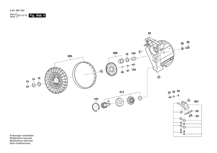 New Genuine Bosch 1619PA8904 Hexagon Socket Wrench