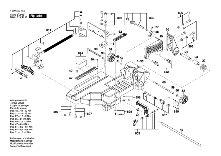 New Genuine Bosch 1619PA8955 Lock Screw