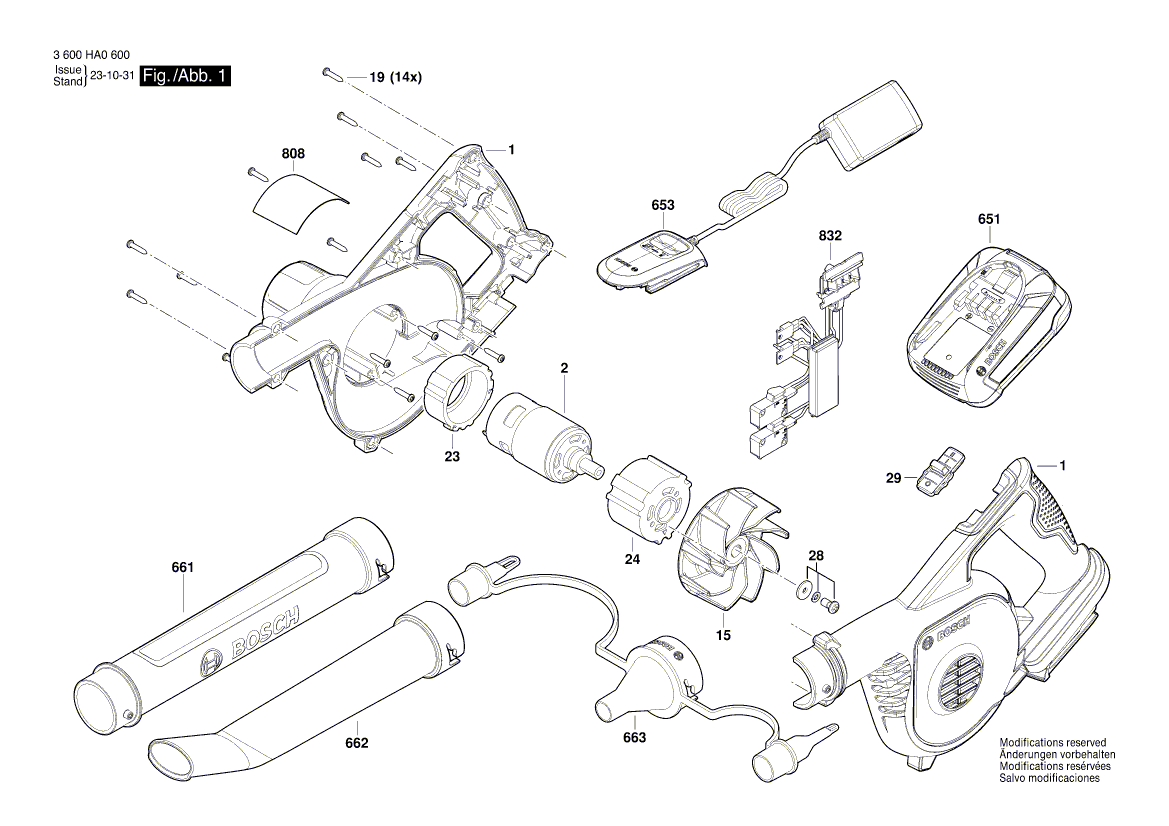 New Genuine Bosch 1619PA9076 Motor Cradle