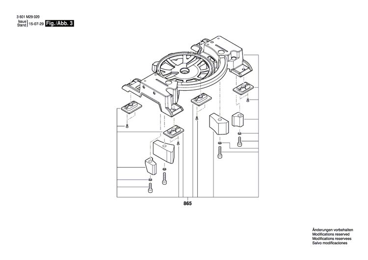 New Genuine Bosch 1619PA9475 Nameplate