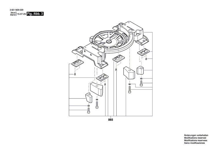 New Genuine Bosch 1619PA9477 Clamping Flange