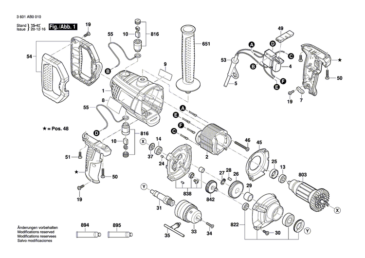 New Genuine Bosch 1619PA9710 Wire