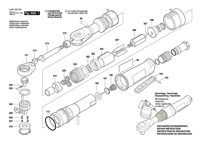 New Genuine Bosch 1619PA9726 Spring