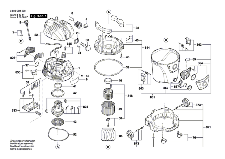 New Genuine Bosch 1619PB0877 Dust Bag