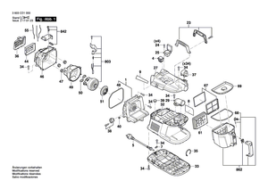 New Genuine Bosch 1619PB1281 Upper Housing