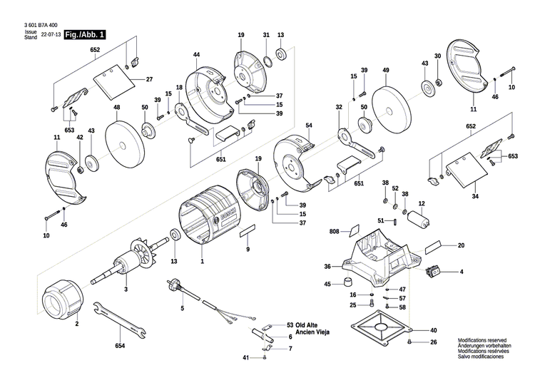 New Genuine Bosch 1619PB1469 Field assembly