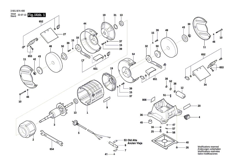 New Genuine Bosch 1619PB1512 Support Plate