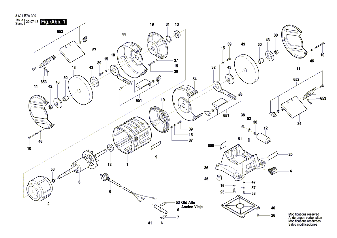 New Genuine Bosch 1619PB1515 Warning Label