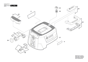 New Genuine Bosch 1619PB2046 Hood